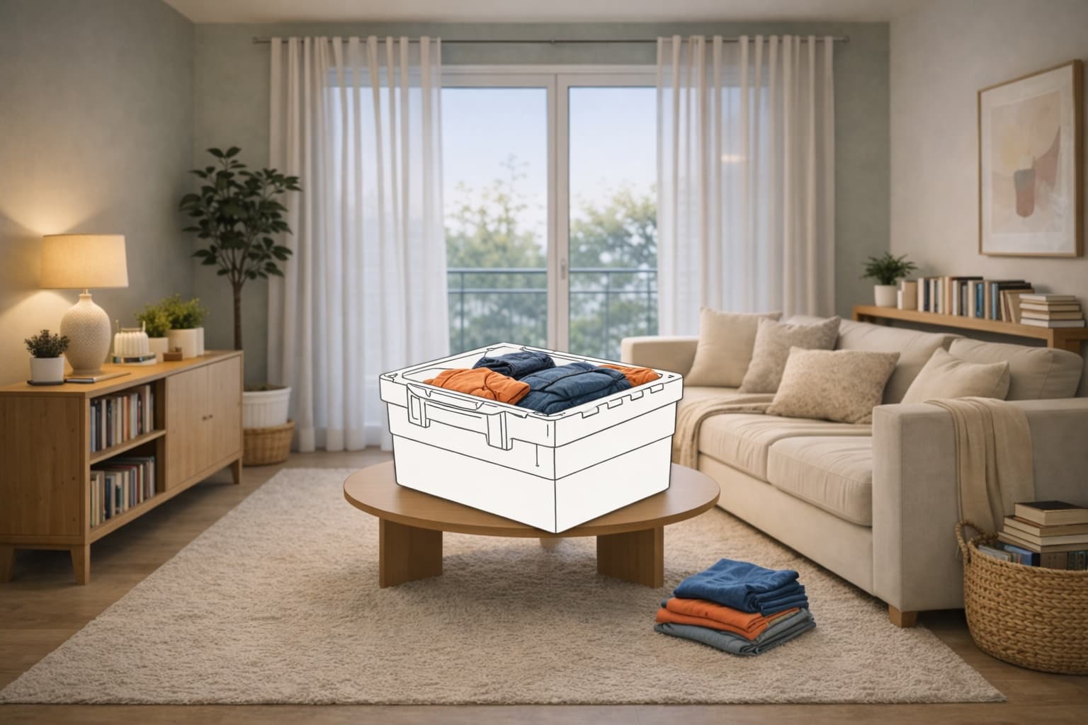 Tote returned with clothes